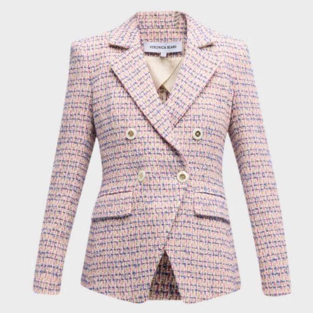 Veronica Beard Multicolor Taja Tweed Dickey Jacket
